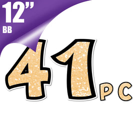 BB 12" 41 pc Number Set