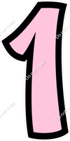 BB 47" Individuals - Flat Baby Pink