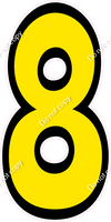 BB 47" Individuals - Flat Yellow