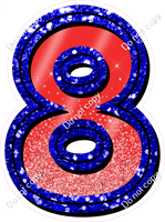 Double Line BB 23.5" Individuals - Red Blue