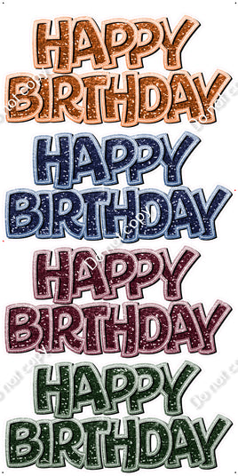 4 pc BB - Happy Birthday Flash Set Flair-hbd0870