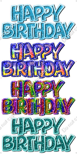 4 pc BB - Happy Birthday Flash Set Flair-hbd0871