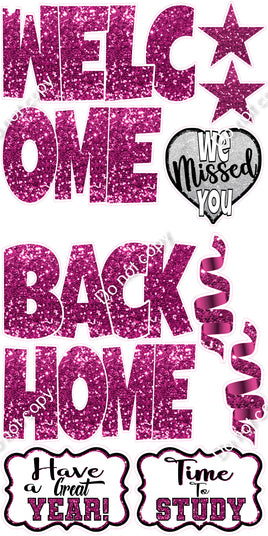 11pc SWIFT Hot Pink Sparkle Welcome Back Theme0471