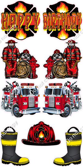 9 pc Firefighting Theme0520