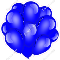 Flat - Blue Balloon Cluster w/ Variants