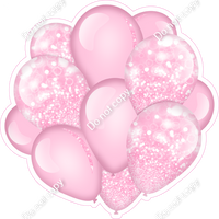 Bokeh - Baby Pink Balloon Cluster w/ Variants