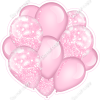 Bokeh - Baby Pink Balloon Cluster w/ Variants