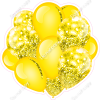 Bokeh - Yellow Balloon Cluster w/ Variants