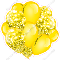 Bokeh - Yellow Balloon Cluster w/ Variants