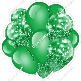 Bokeh - Green Balloon Cluster w/ Variants