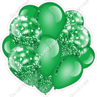 Bokeh - Green Balloon Cluster w/ Variants