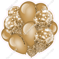 Bokeh - Gold Balloon Cluster w/ Variants