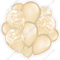 Bokeh - Champagne Balloon Cluster w/ Variants