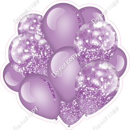 Bokeh - Lavender Balloon Cluster w/ Variants