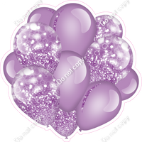 Bokeh - Lavender Balloon Cluster w/ Variants