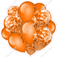 Bokeh - Orange Balloon Cluster w/ Variants