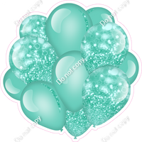 Bokeh - Mint Balloon Cluster w/ Variants