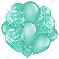 Bokeh - Mint Balloon Cluster w/ Variants