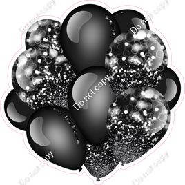 Bokeh - Black Balloon Cluster w/ Variants