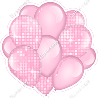 Disco - Baby Pink Balloon Cluster w/ Variants