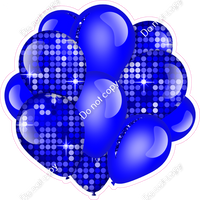 Disco - Blue Balloon Cluster w/ Variants