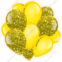 Sparkle - Yellow Balloon Cluster w/ Variants