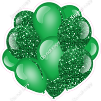 Sparkle - Green Balloon Cluster w/ Variants