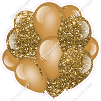 Sparkle - Gold Balloon Cluster w/ Variants