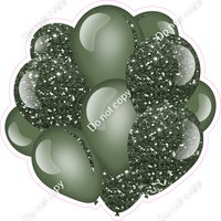Sparkle - Sage Balloon Cluster w/ Variants
