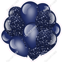 Sparkle - Navy Blue Balloon Cluster w/ Variants