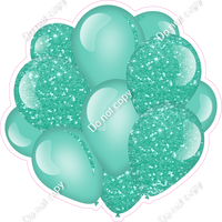 Sparkle - Mint Balloon Cluster w/ Variants