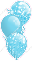 Bokeh - Baby Blue Triple Balloon Bundle