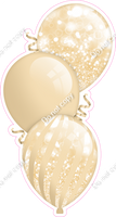 Bokeh - Champagne Triple Balloon Bundle