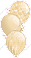 Disco - Champagne Triple Balloon Bundle