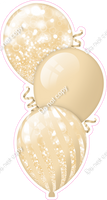Bokeh - Champagne Triple Balloon Bundle