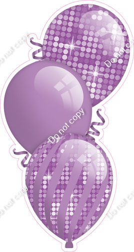 Disco - Lavender Triple Balloon Bundle