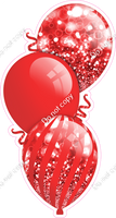Bokeh - Red Triple Balloon Bundle