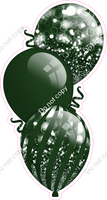 Bokeh - Hunter Green Triple Balloon Bundle