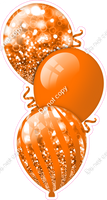 Bokeh - Orange Triple Balloon Bundle