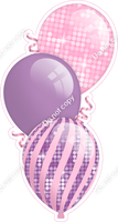 Disco - Lavender & Baby Pink Triple Balloon Bundle