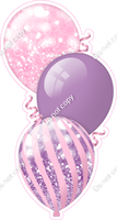 Bokeh - Lavender & Baby Pink Triple Balloon Bundle