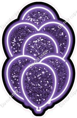 NEON - Purple XL Balloon Bundle - Sparkle