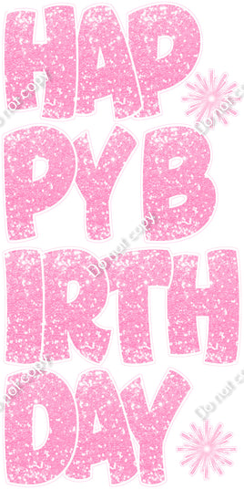 7 pc BB Sparkle - Baby Pink EZ HBD Set Flair-hbd1074