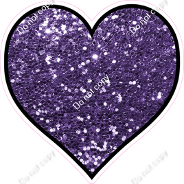 Sparkle - Purple Heart - Outlined