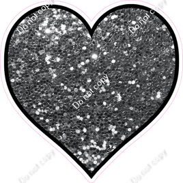 Sparkle - Silver Heart - Outlined
