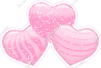 Sparkle - Baby Pink - Triple Heart Bundles