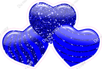 Sparkle - Blue - Triple Heart Bundles