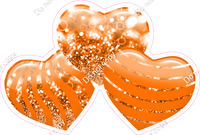 Bokeh - Orange - Triple Heart Bundles