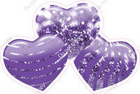 Bokeh - Purple - Triple Heart Bundles