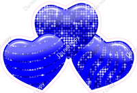 Disco - Blue - Triple Heart Bundles